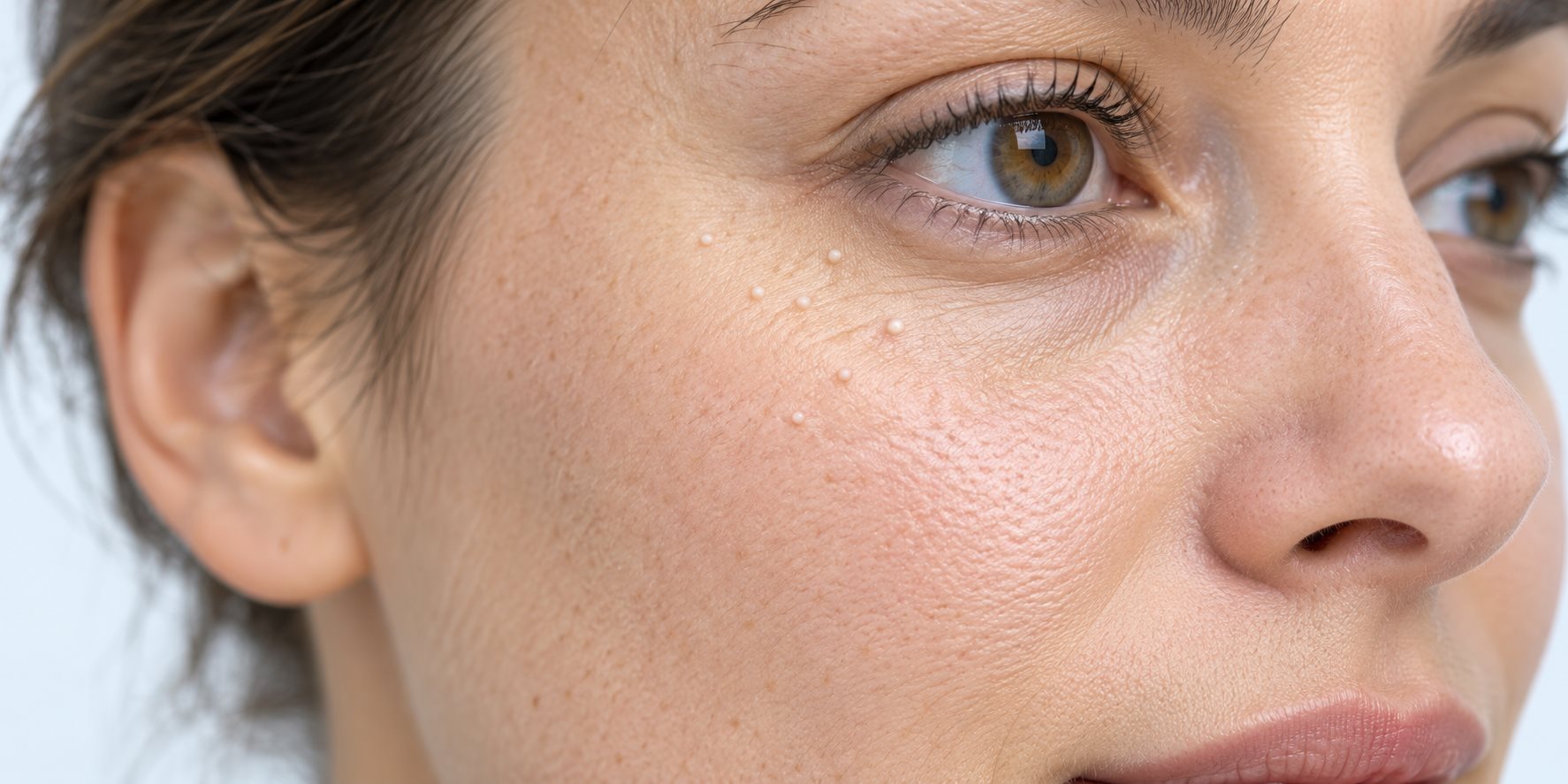Milium no rosto: o que são as bolinhas brancas e quando remover