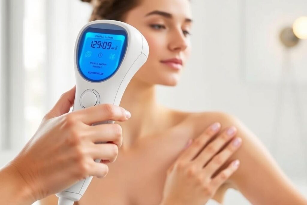 Imagem do Philips Lumea BRI949 em uso