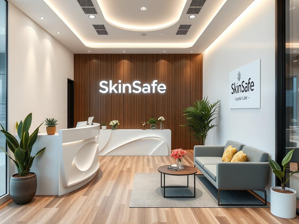 Recepção da clínica SkinSafe no Tatuapé