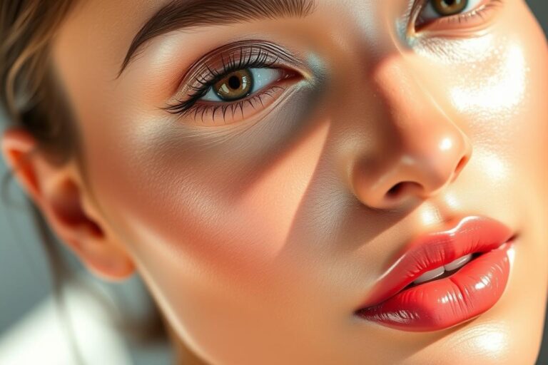 Glossy Over Matte Makeup